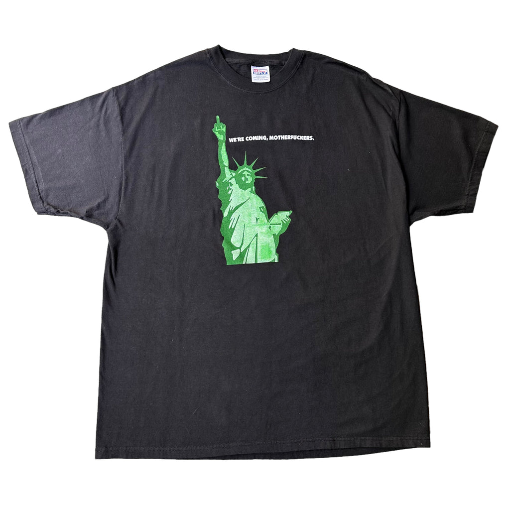 Statue of liberty middle finger post 9/11 tee XXL