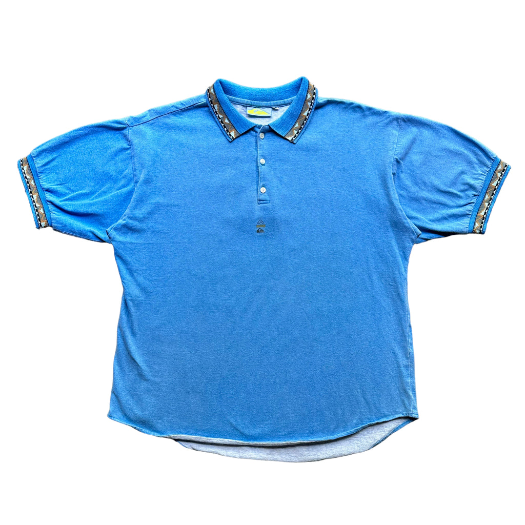80s Quiksilver polo shirt medium
