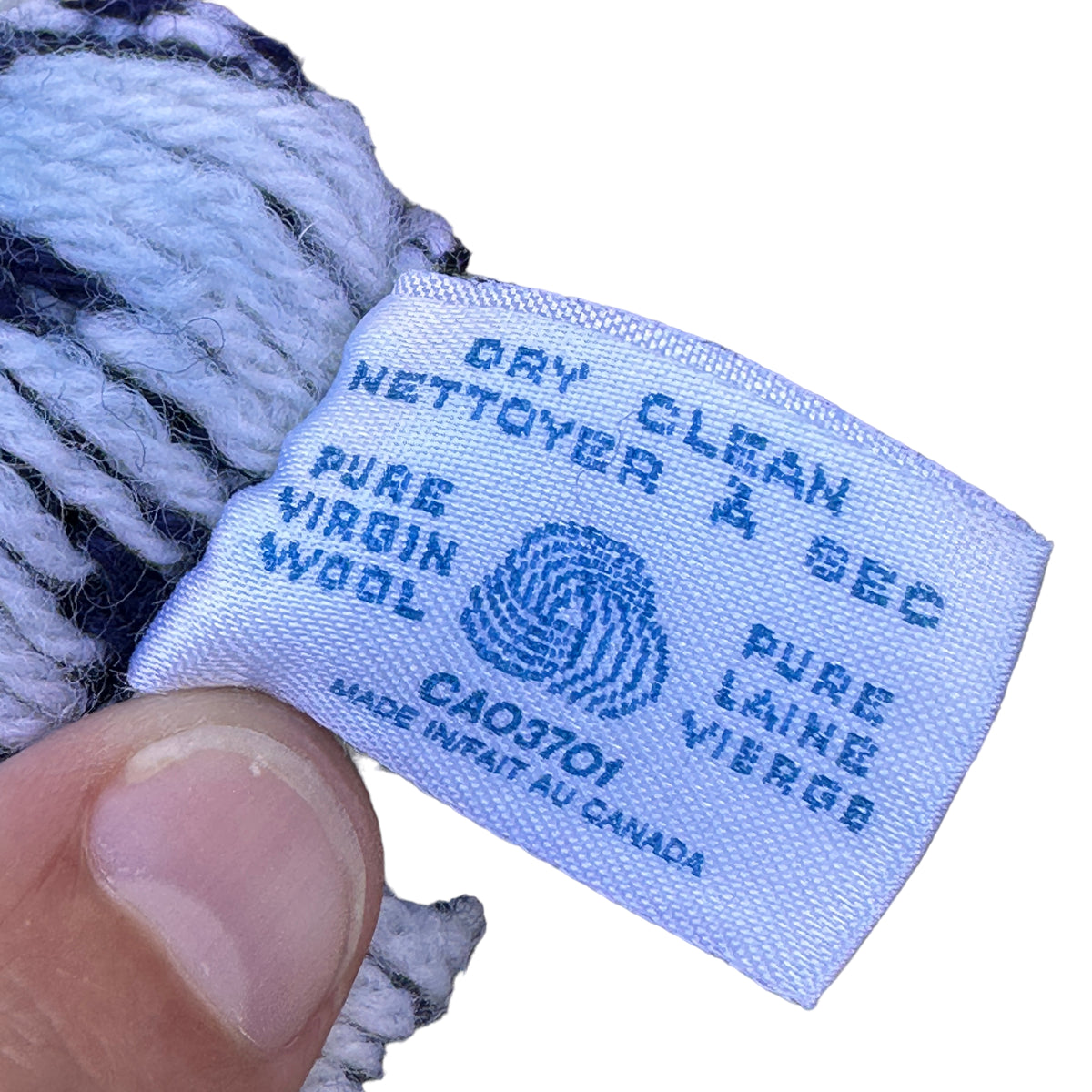 80s Virgin wool tassel ski hat Vintage Sponsor