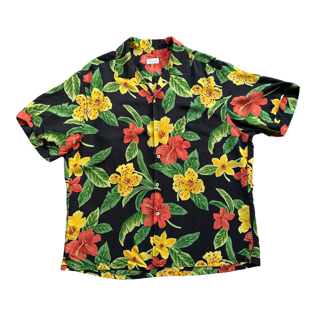 Brioni floral rayon shirt large