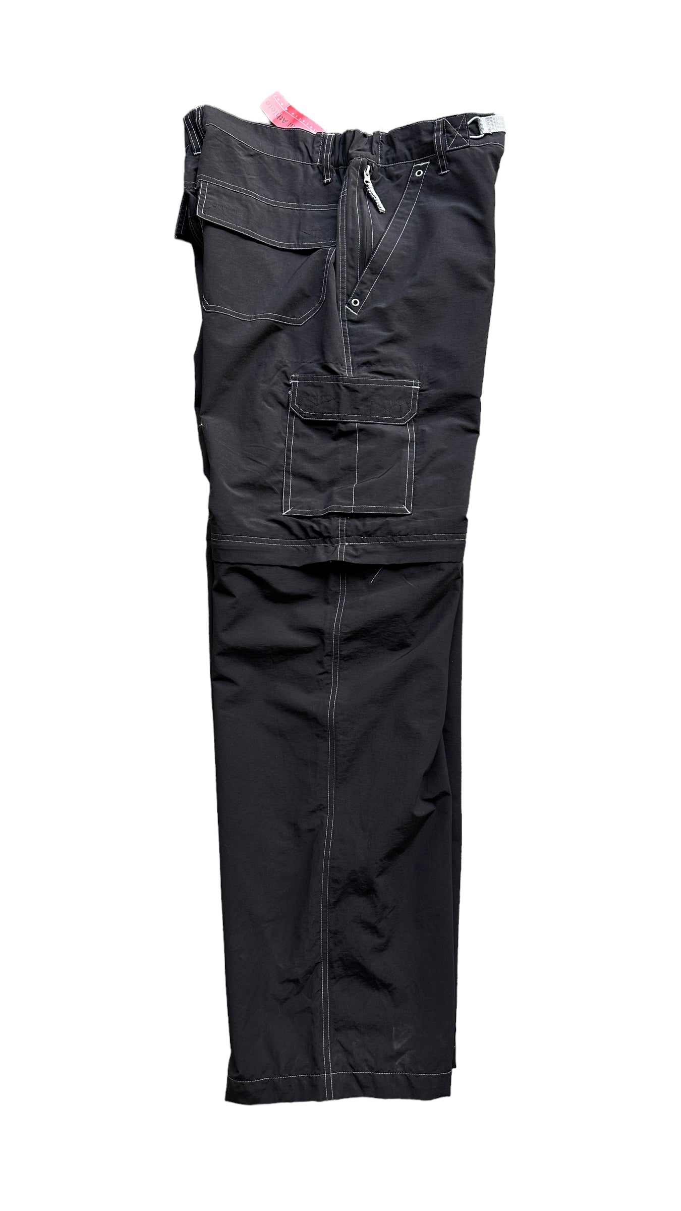 Technical y2k zip off nylon pants large