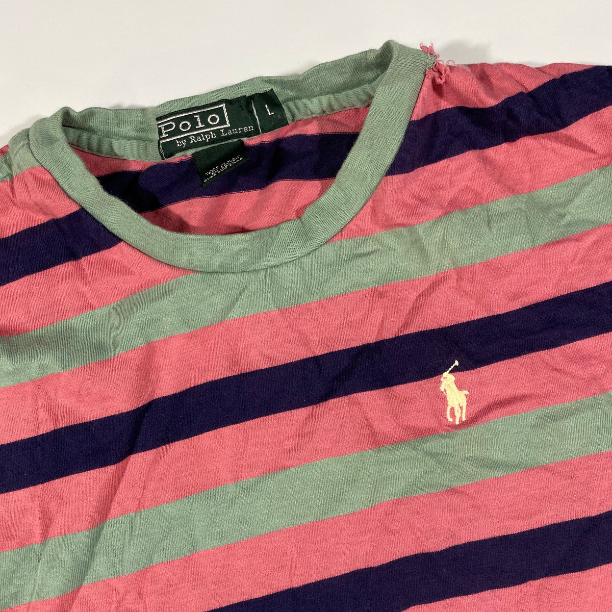 80s Polo ralph lauren striped tee pack. Womens or boys large