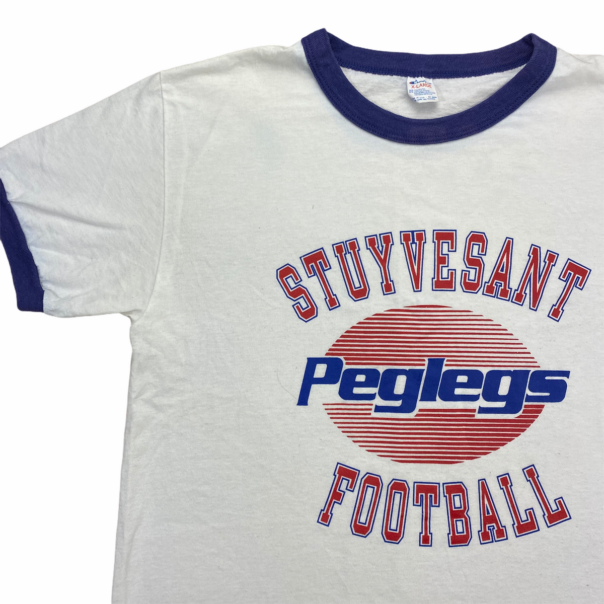 80s Stuyvesant Peg Legs Champion Ringer T-Shirt L/XL – Vintage Sponsor
