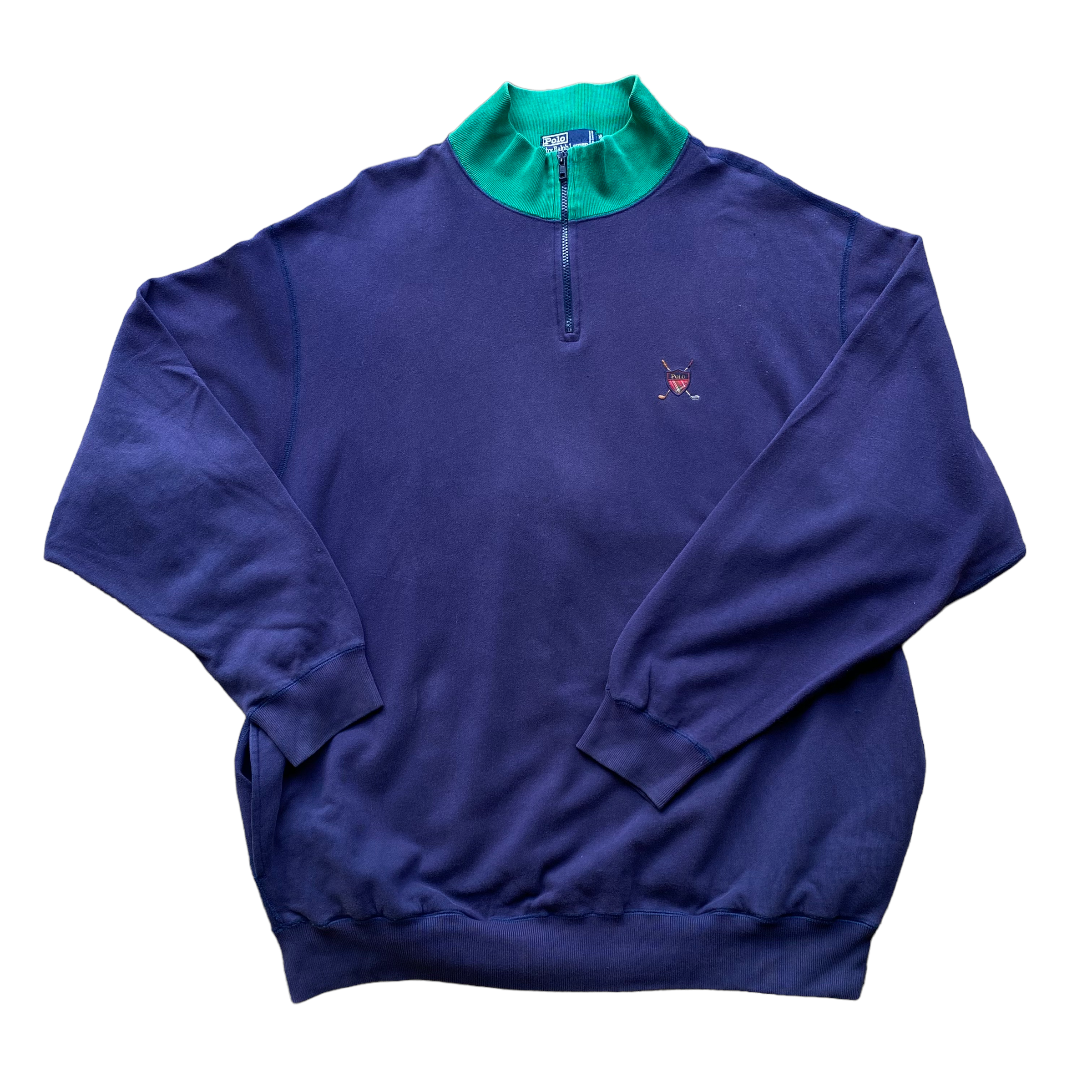90s Polo golf 1/4 zip sweatshirt XXL Fit – Vintage Sponsor 90s Polo golf 1/4 zip sweatshirt XXL Fit – Vintage Sponsor