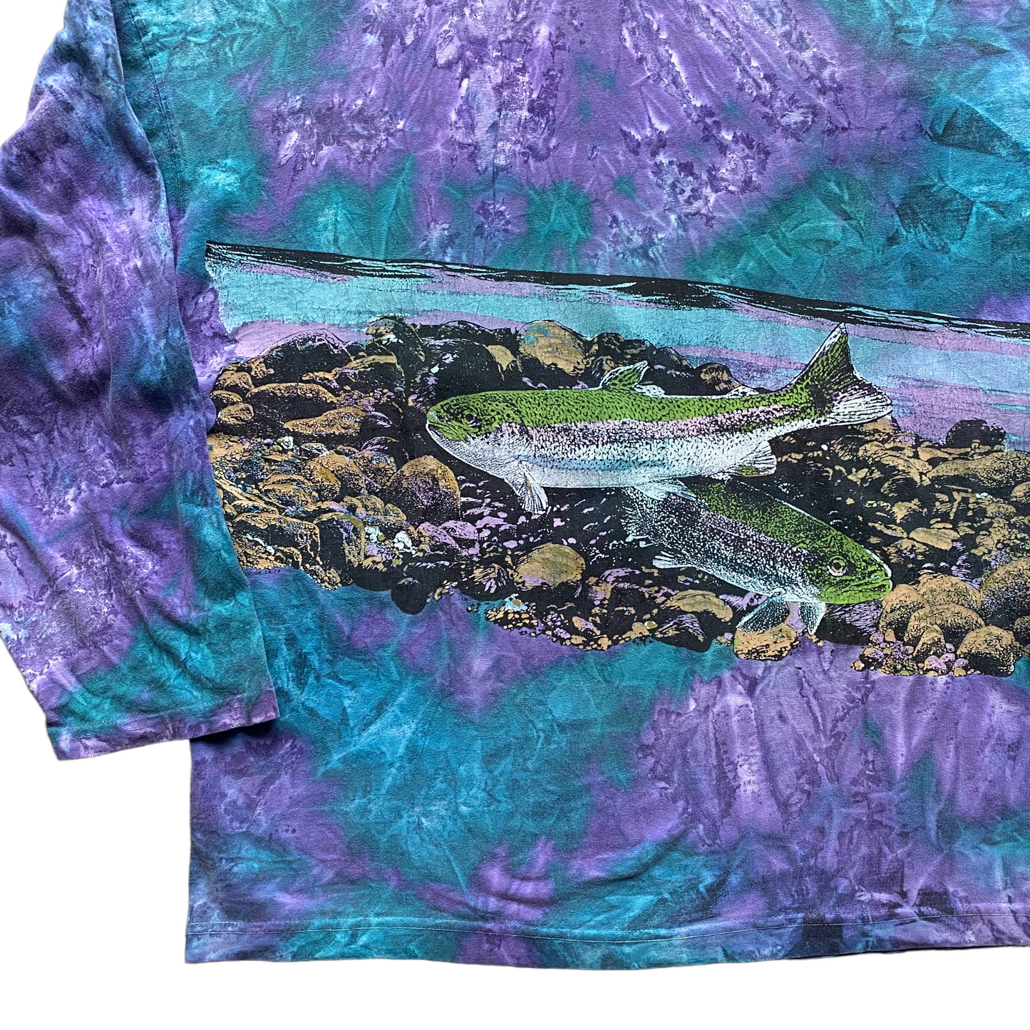 Tie dye trout hood L/XL