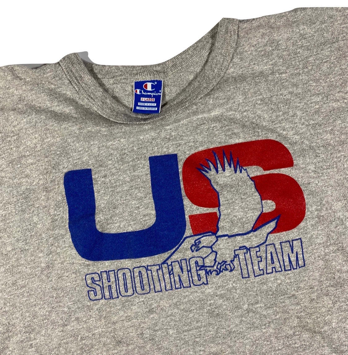 80s US shooting team champion tee. L/XL – Vintage Sponsor