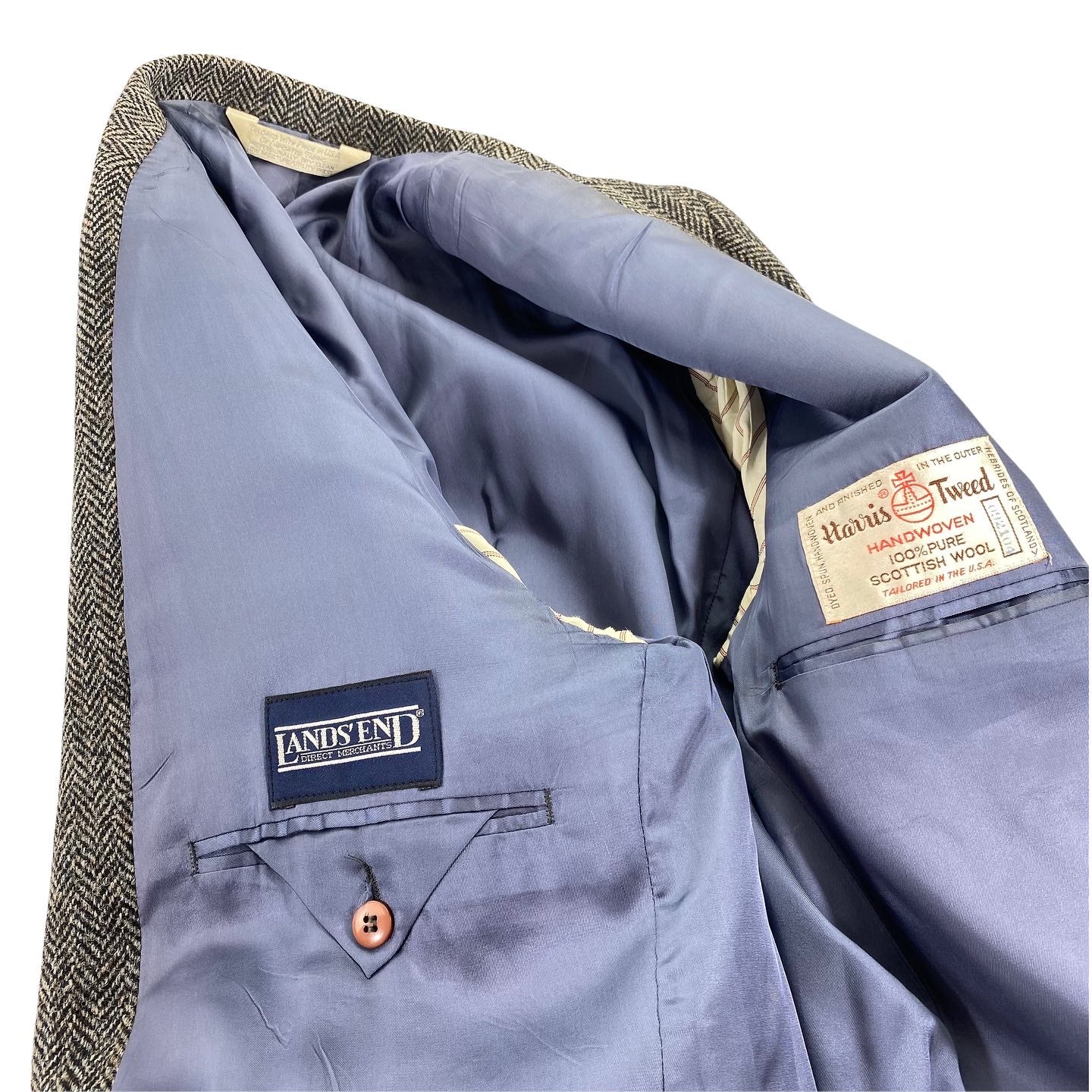 Harris tweed suit jacket. sz46L