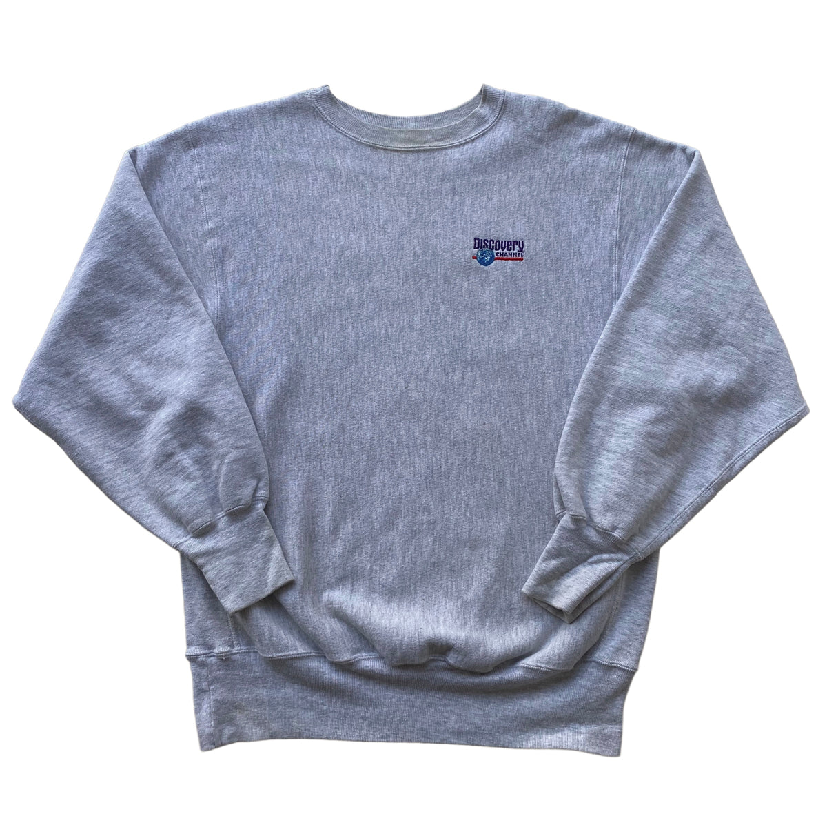 90s Champion reverse weave Discovery channel XL – Vintage