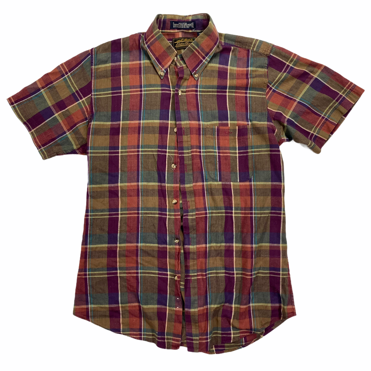 90s Eddie Bauer Plaid Shirt Medium – Vintage Sponsor