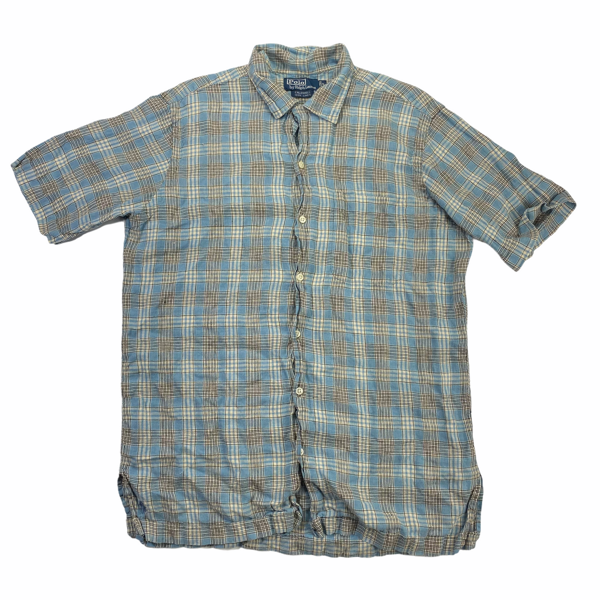 Polo ralph lauren caldwell linen button down shirt Small – Vintage 