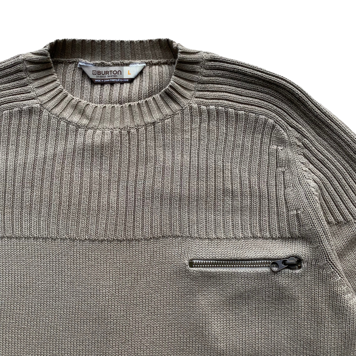 Y2K Burton cotton tech sweater Large