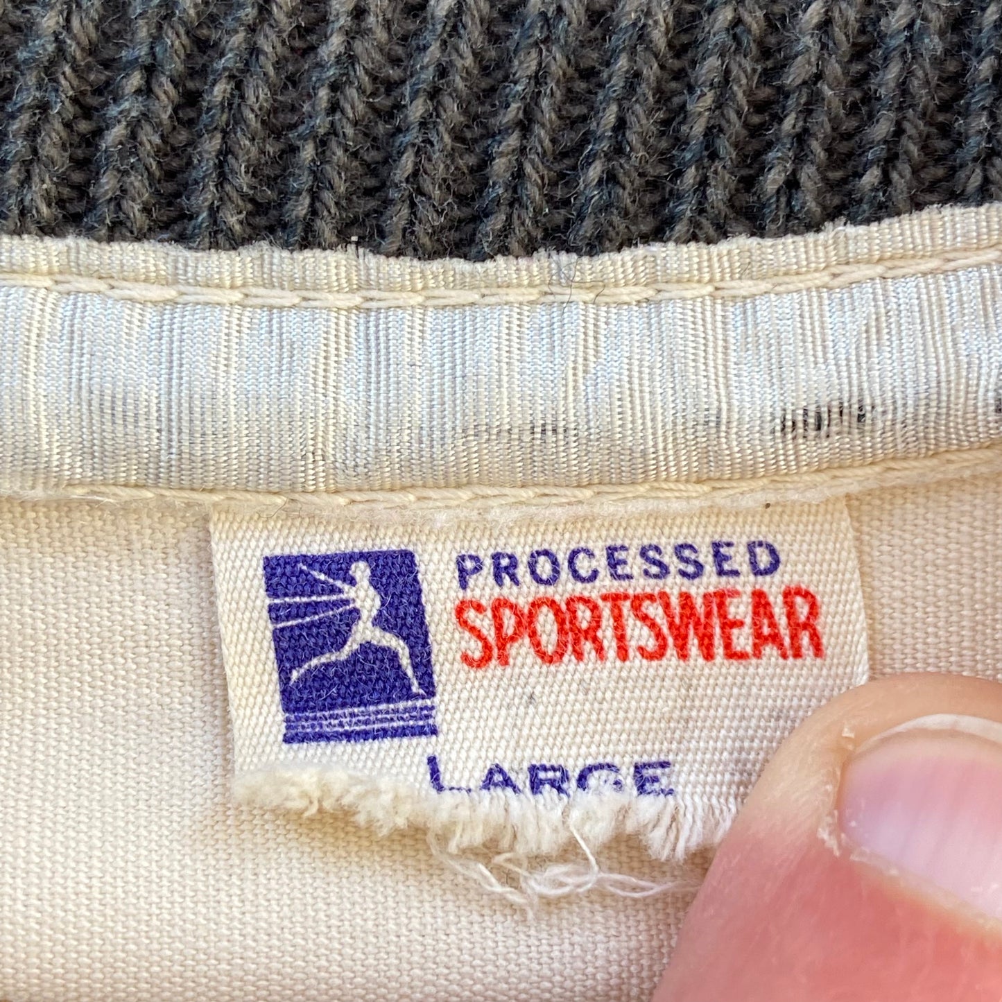 50s Rutgers champion running man jacket medium