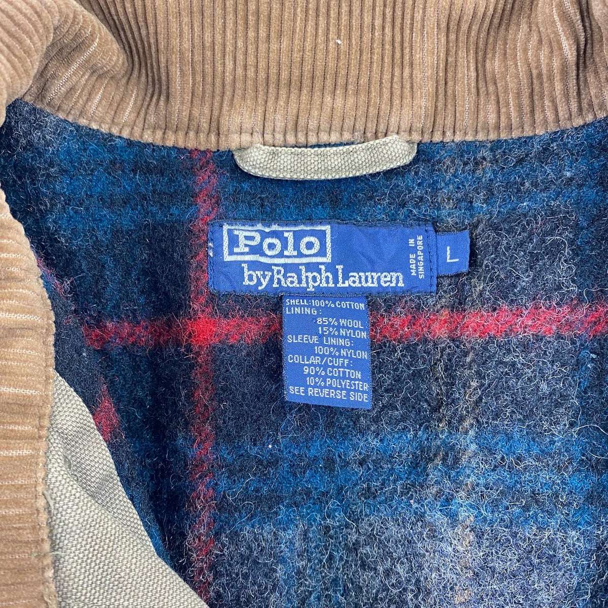 Polo ralph lauren wool lined hunting jacket large – Vintage Sponsor