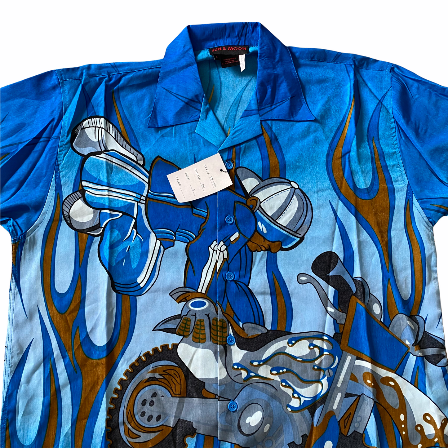 Y2k Superman Seat-Grab Moto-X Shirt - Extra Large/XXL