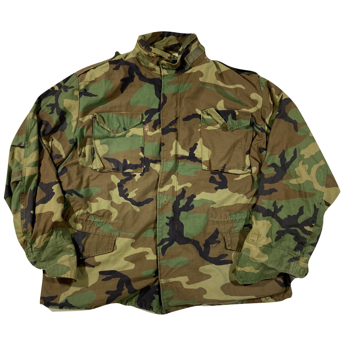 80s Heavy weight camo army jacket XL – Vintage Sponsor