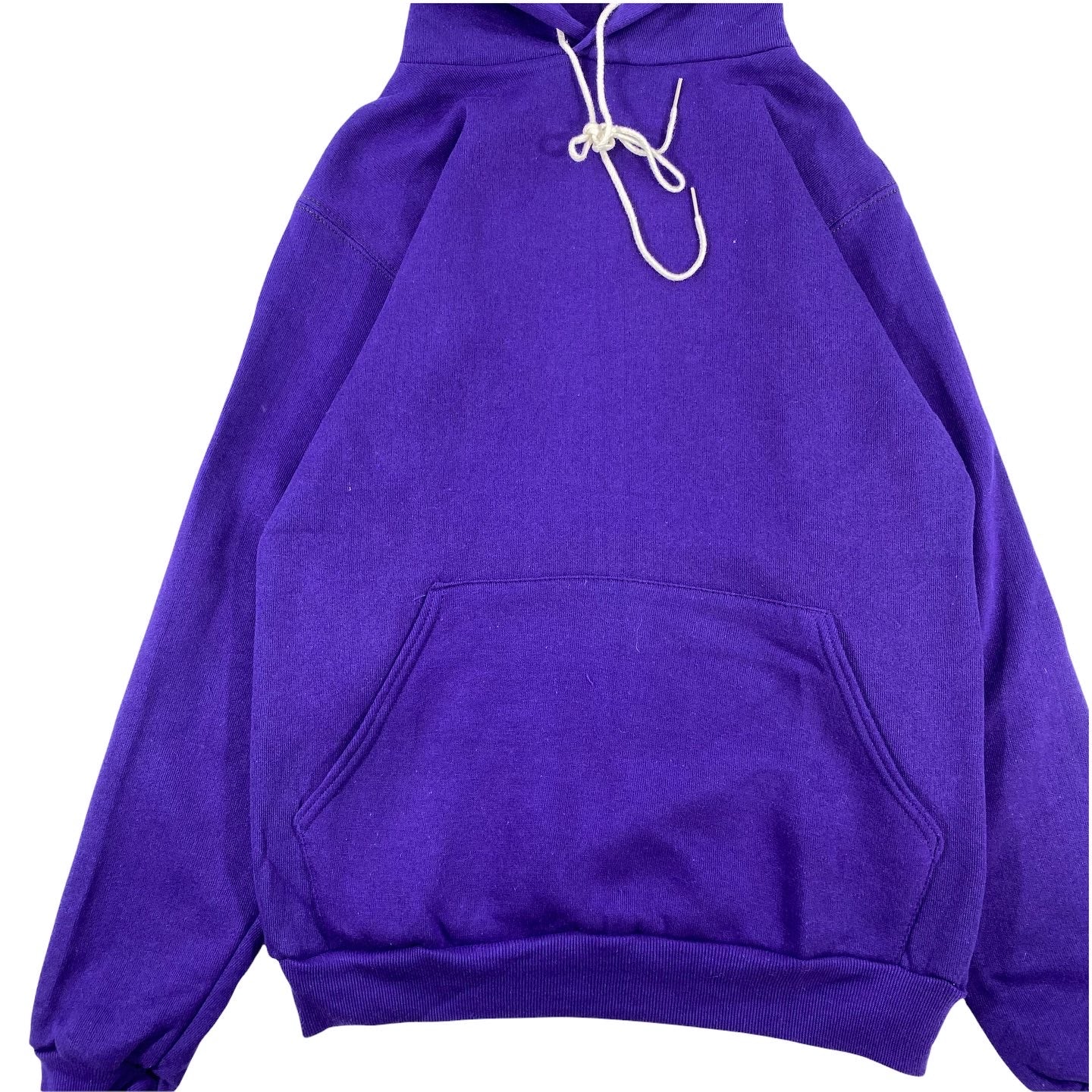Deadstock 80s Russell Purple Hooded Sweatshirt - Various Sizes