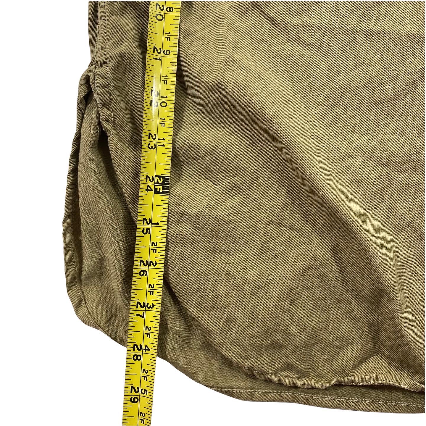 50s Military khaki shirt. medium