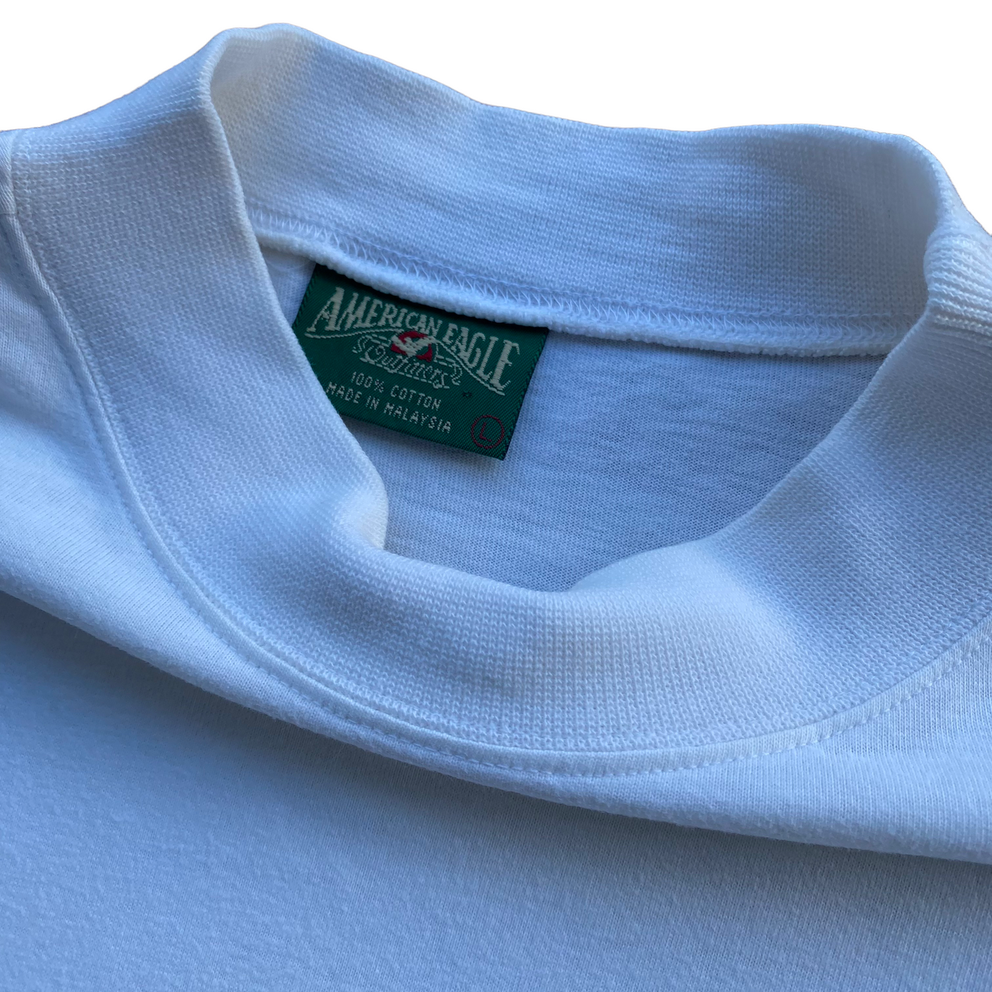 90s American eagle mock neck long sleeve tee large