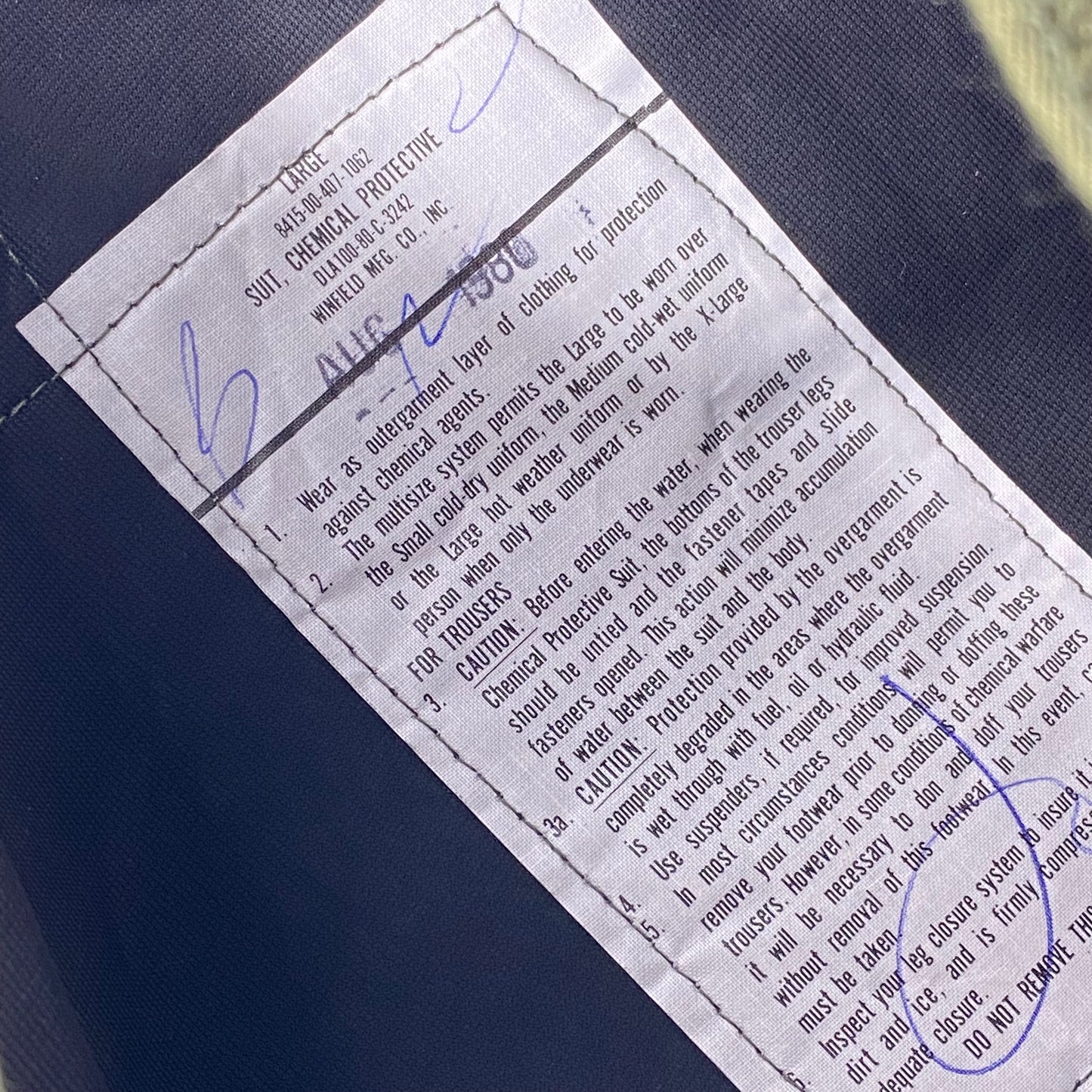 Chemical cargo pants - large