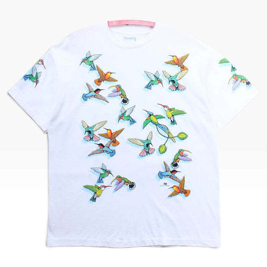 90s Harbor side hummingbird tee Large