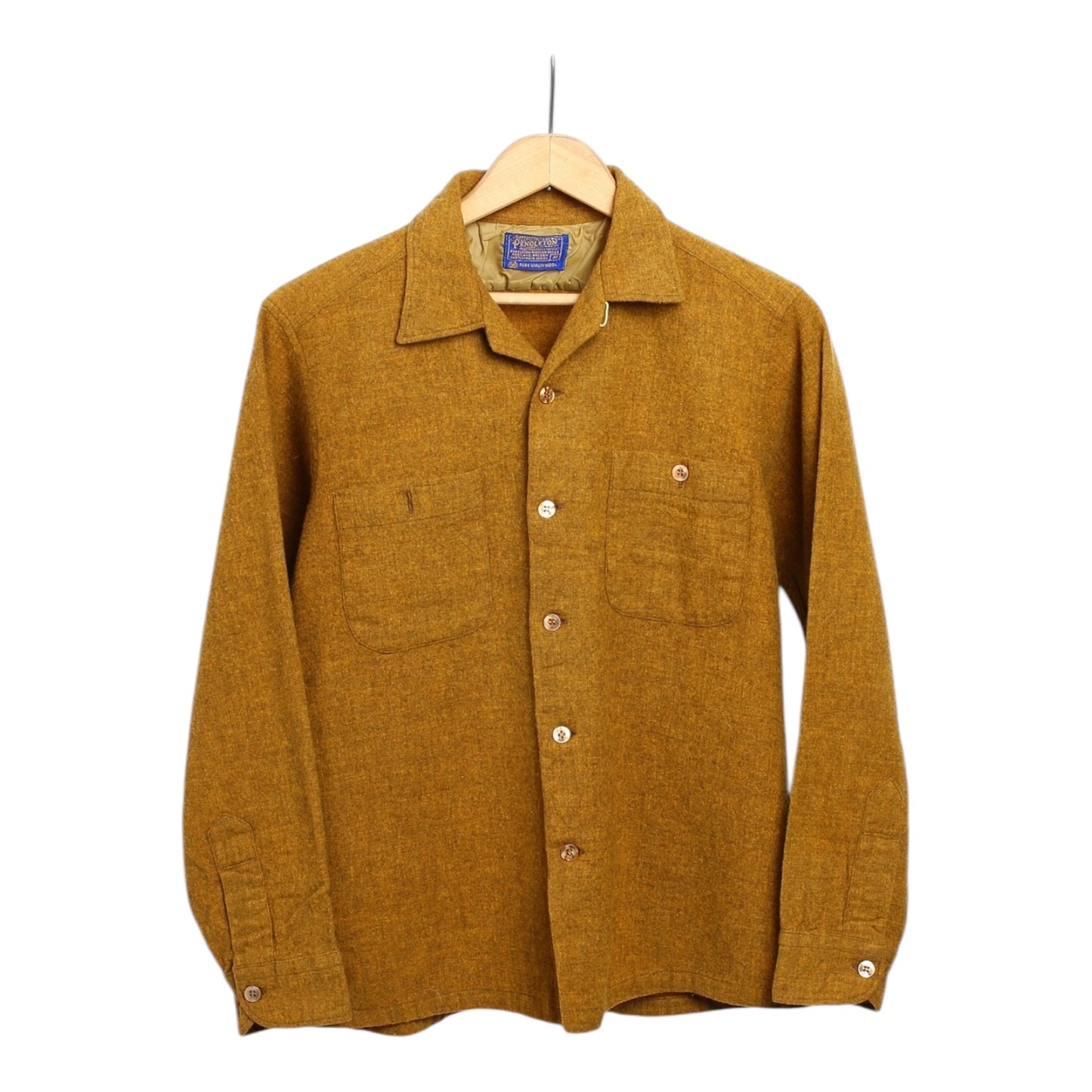 60s Pendleton loop collar camp shirt small