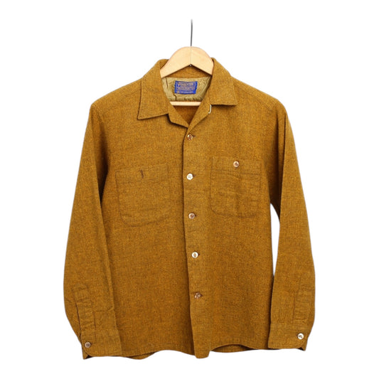 60s Pendleton loop collar camp shirt small