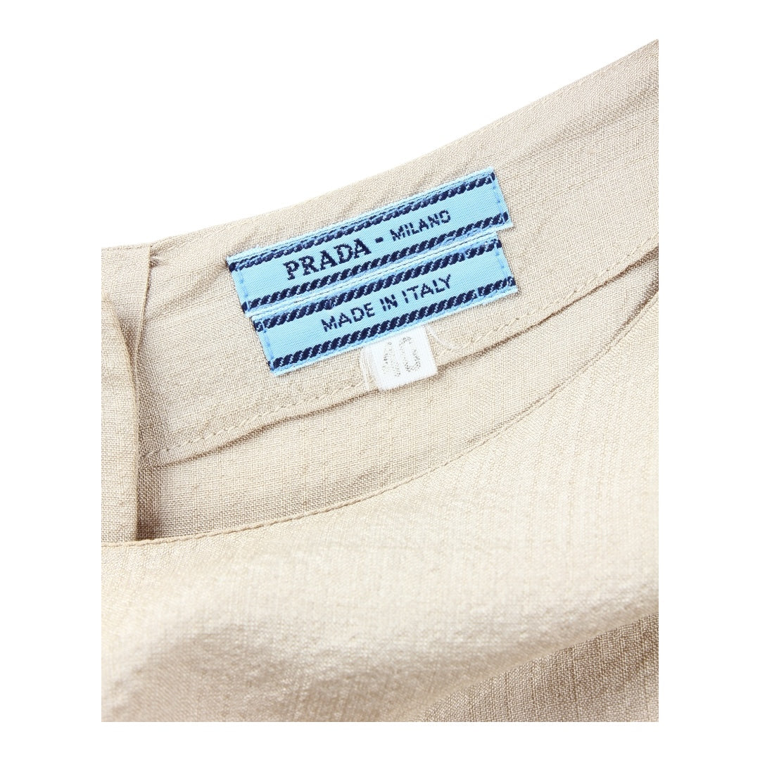 80s Prada silk top sz40