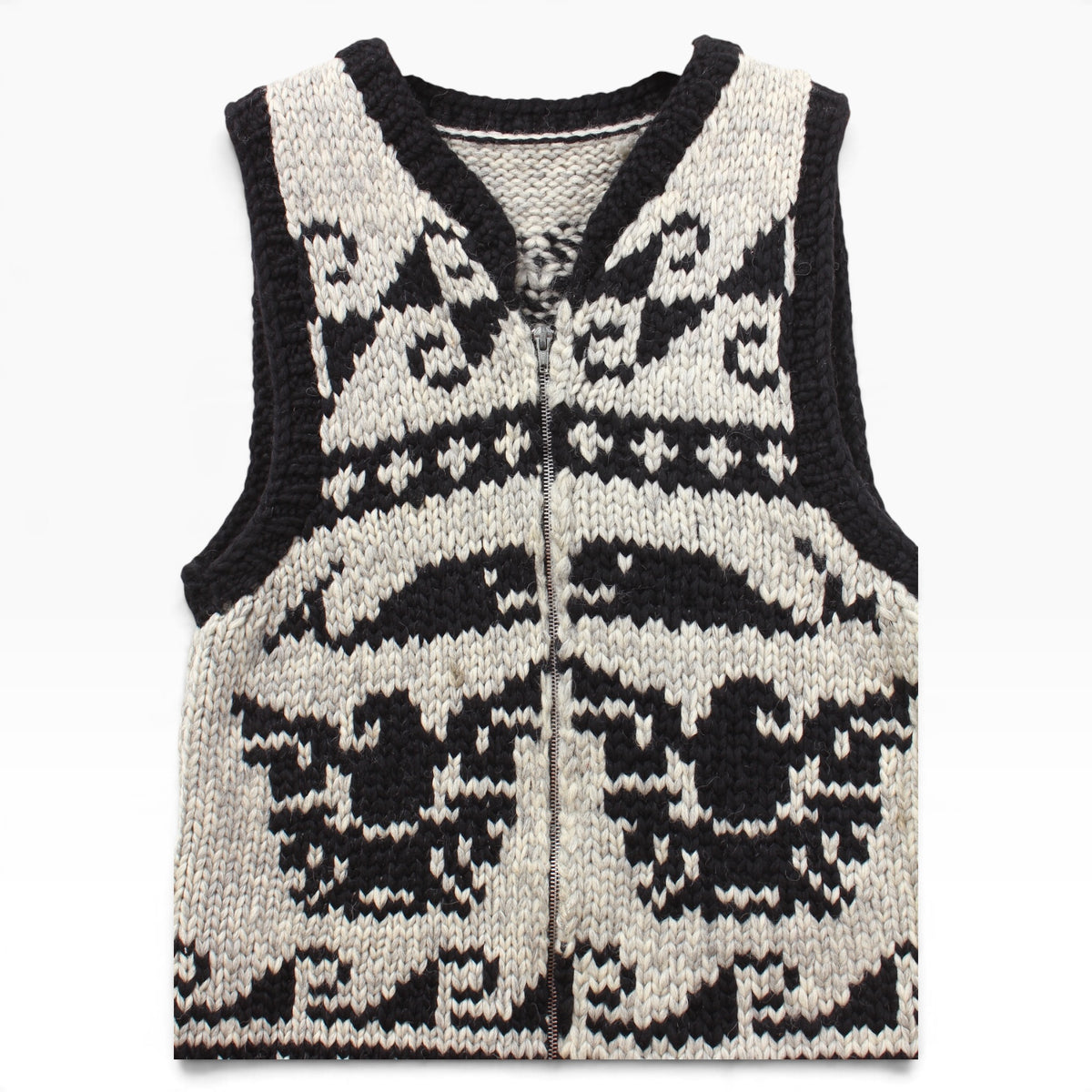 Cowichan eagle and whale vest small