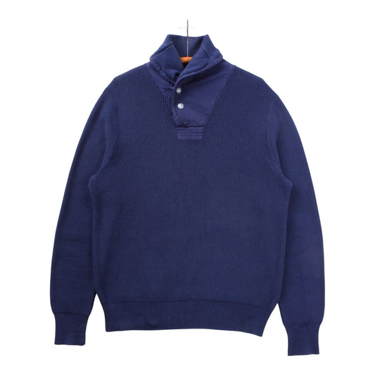 Polo Ralph Lauren nautical cotton shawl neck sweater large