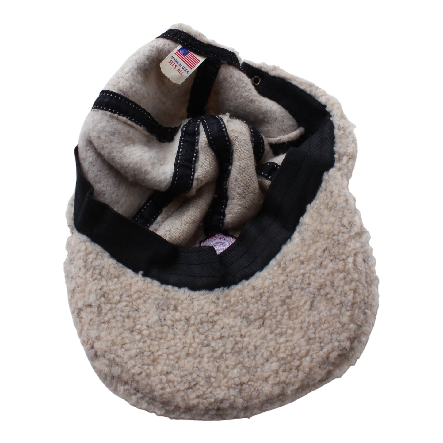 90s Deep pile snake emblem fleece hat