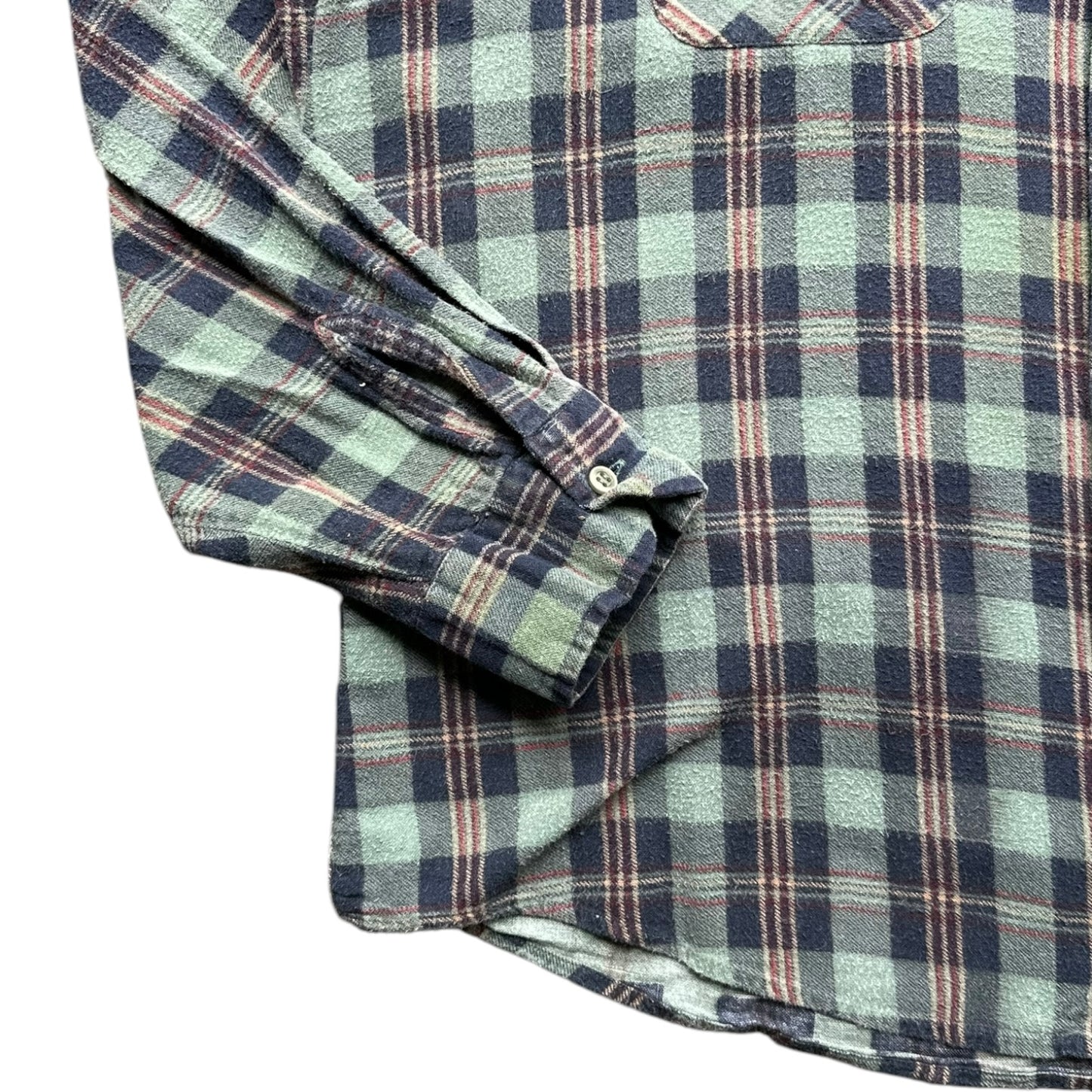 80s cotton flannel shirt large