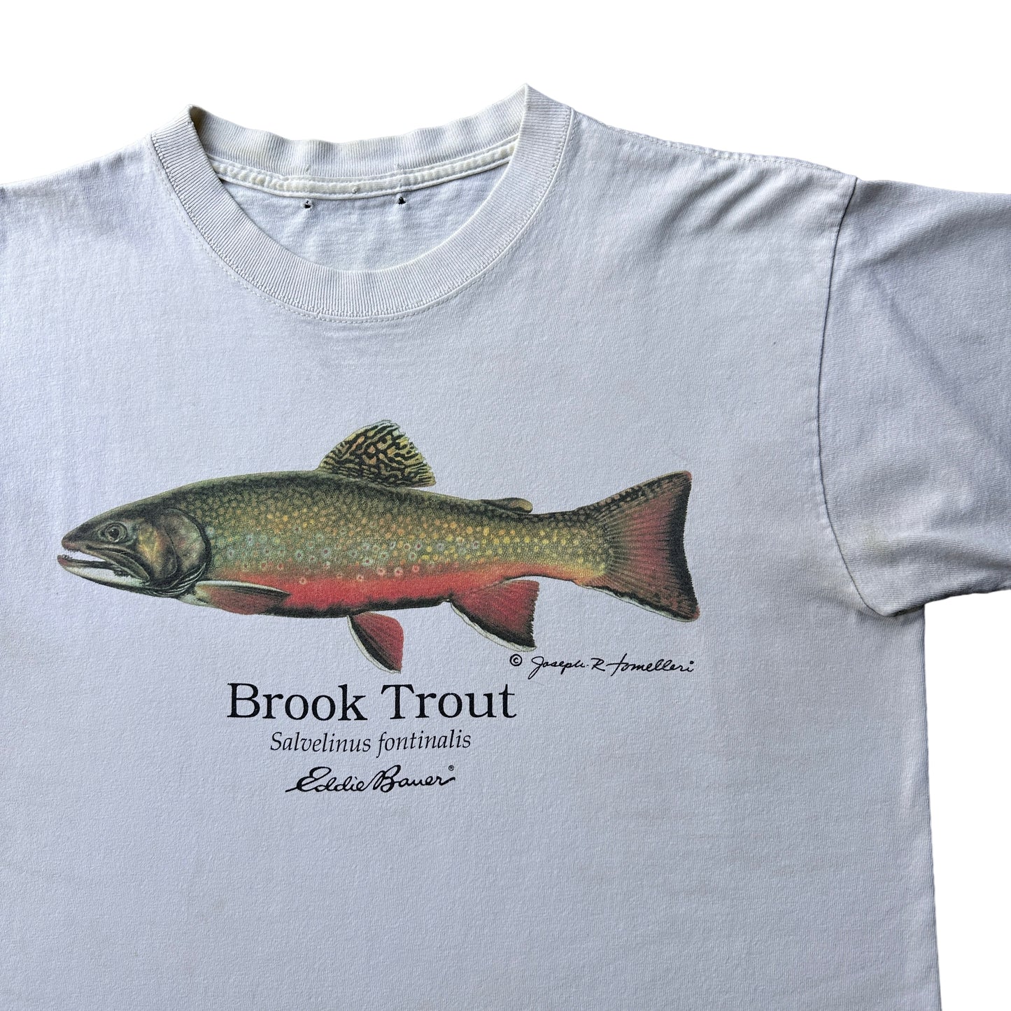 90s Eddie Bauer brook trout tee Small