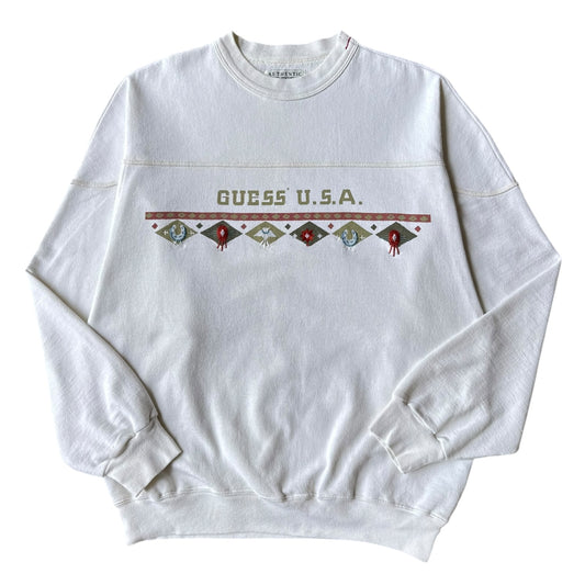 90s Guess USA Made in usa🇺🇸 crewneck large