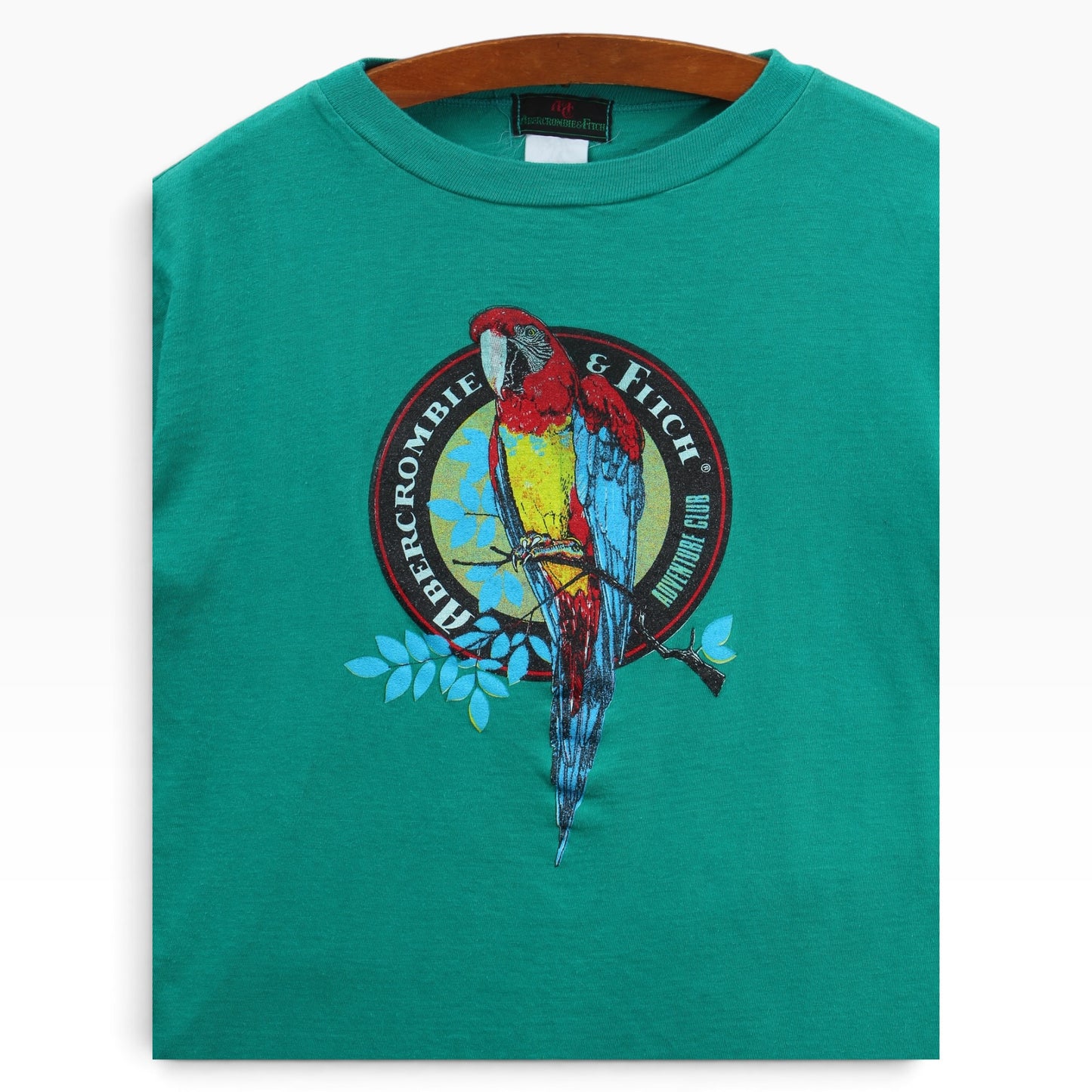 80s Abercrombie & fitch parrot tee medium