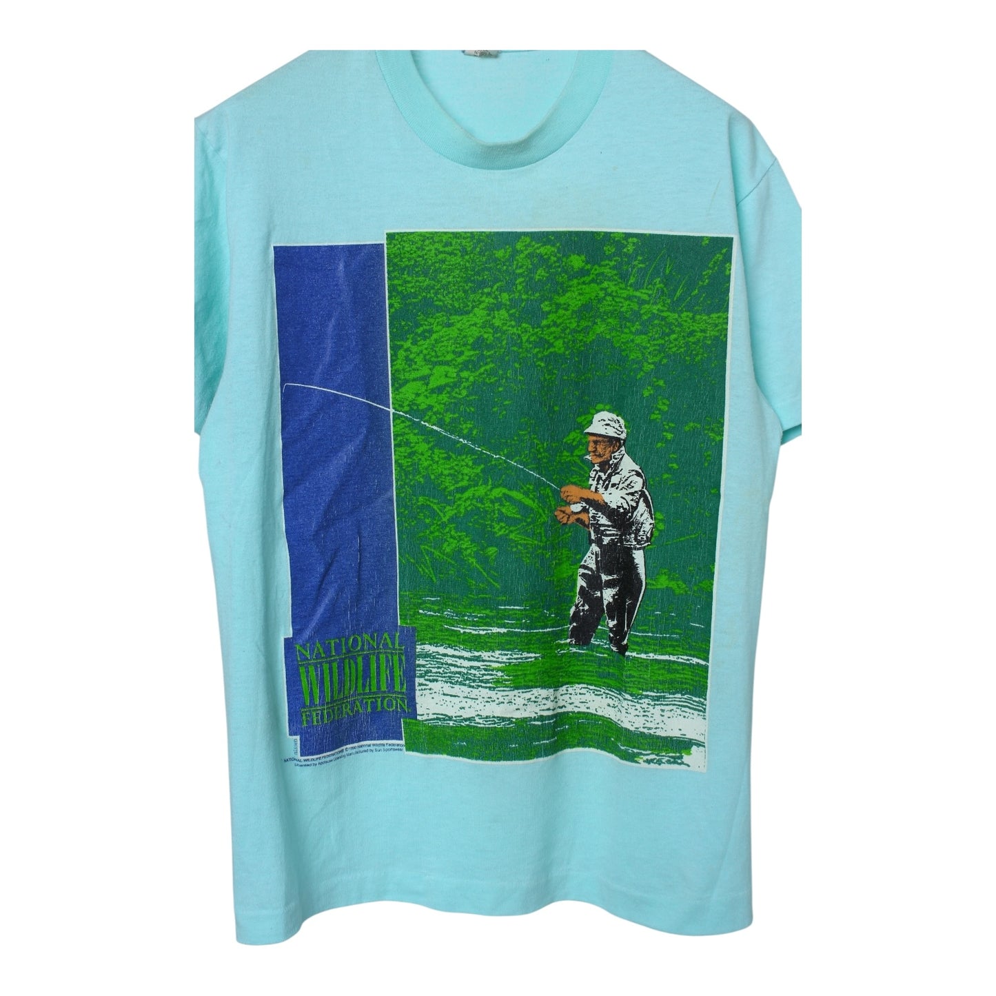National wildlife fly fishing tee Small