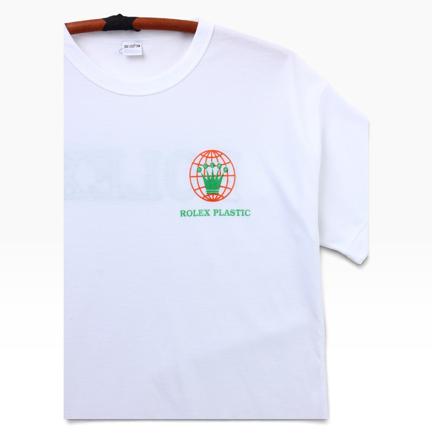 80s Rolex plastic tee small