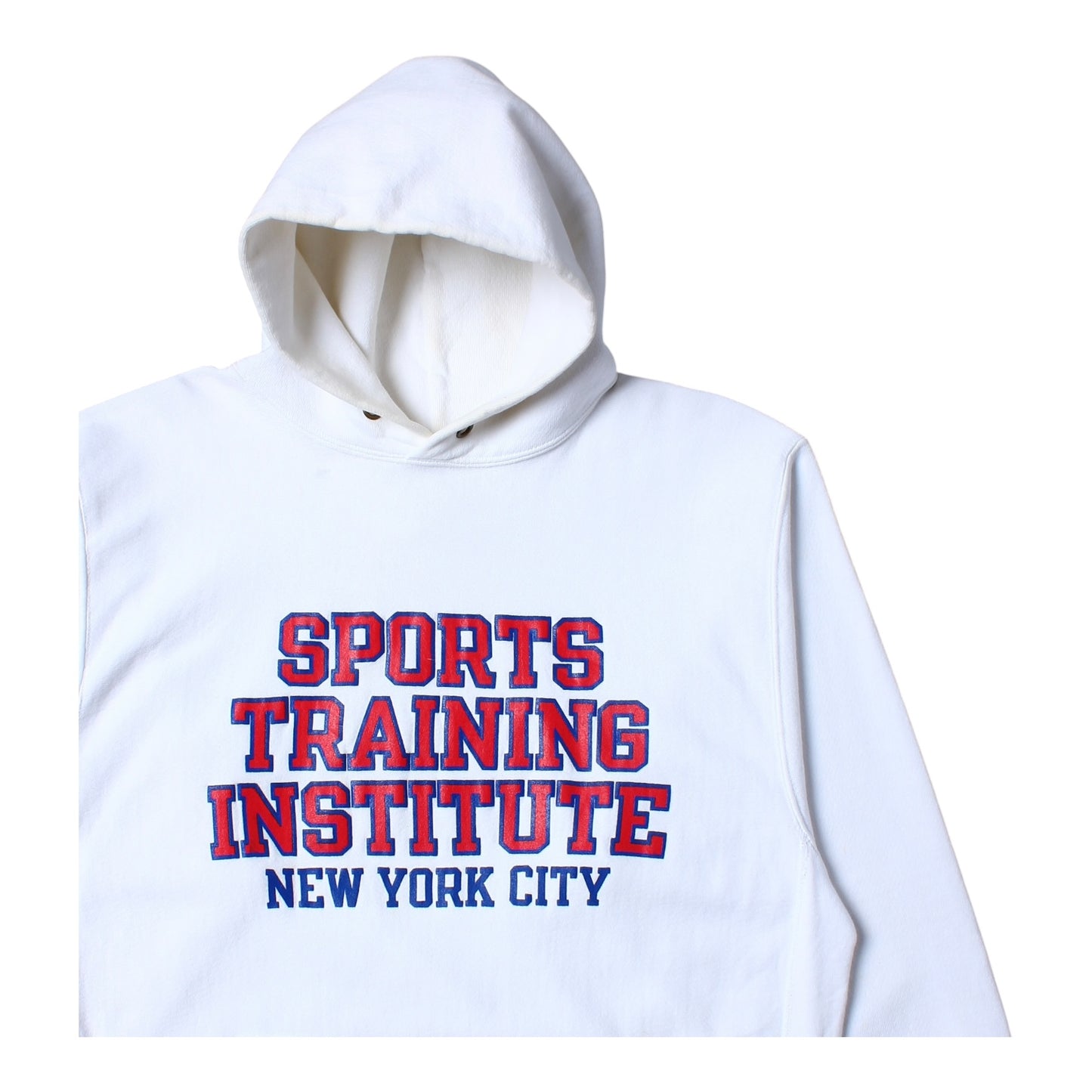 80s/90s sports training institute new york city champion reverse weave hoodie large