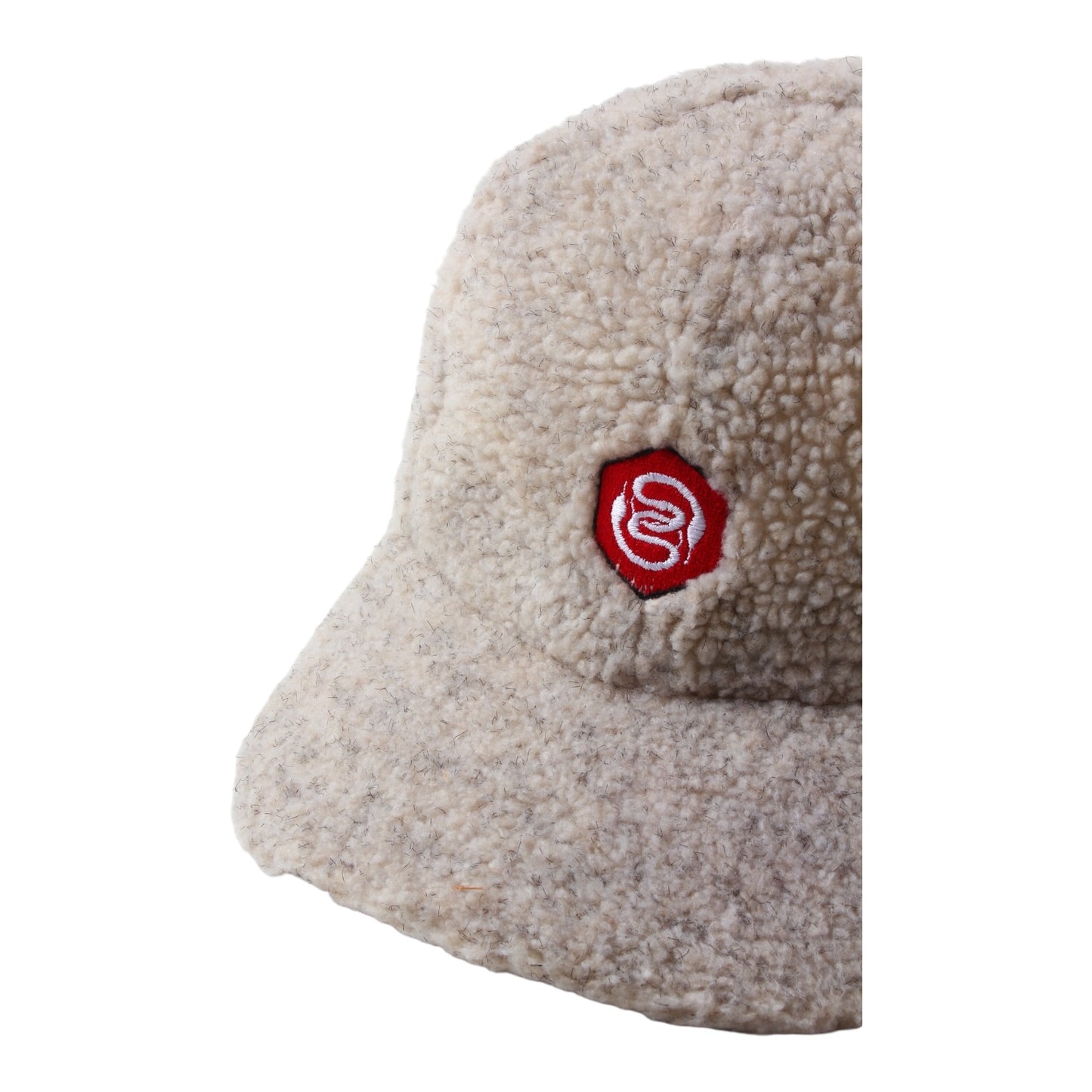 90s Deep pile snake emblem fleece hat