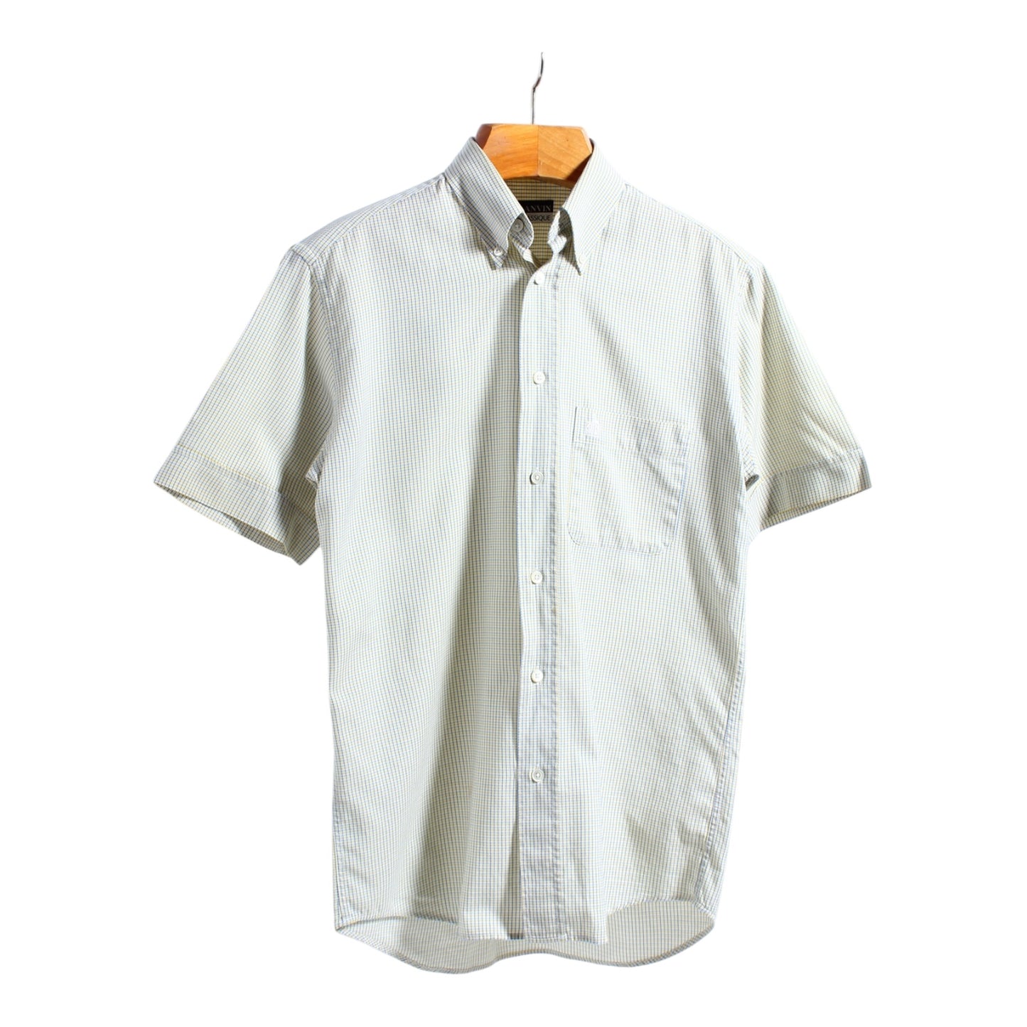 90s Lanvin short sleeve button up medium