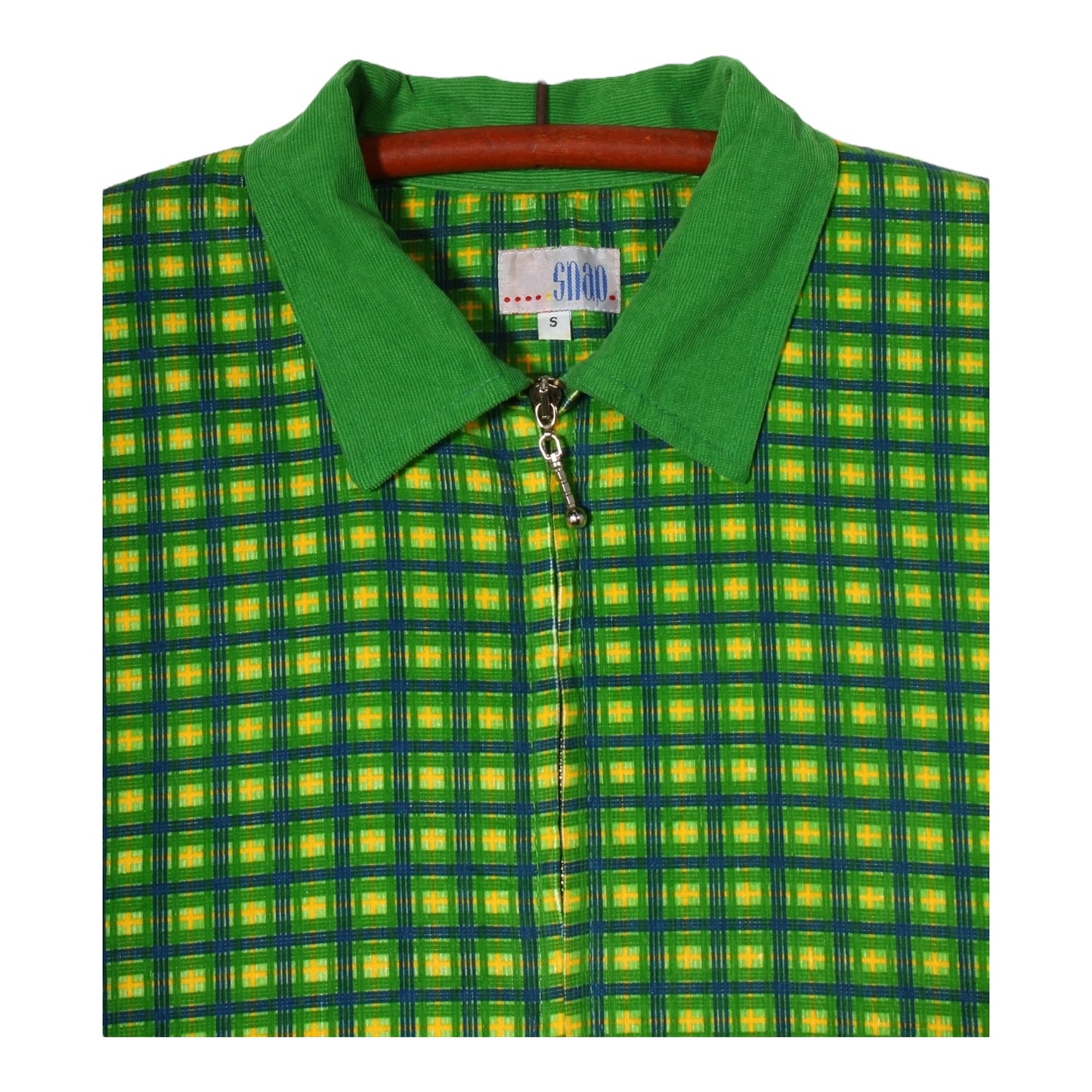 80s Zip flannel shirt S/M