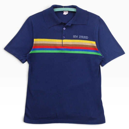 80s New zealand rainbow polo small