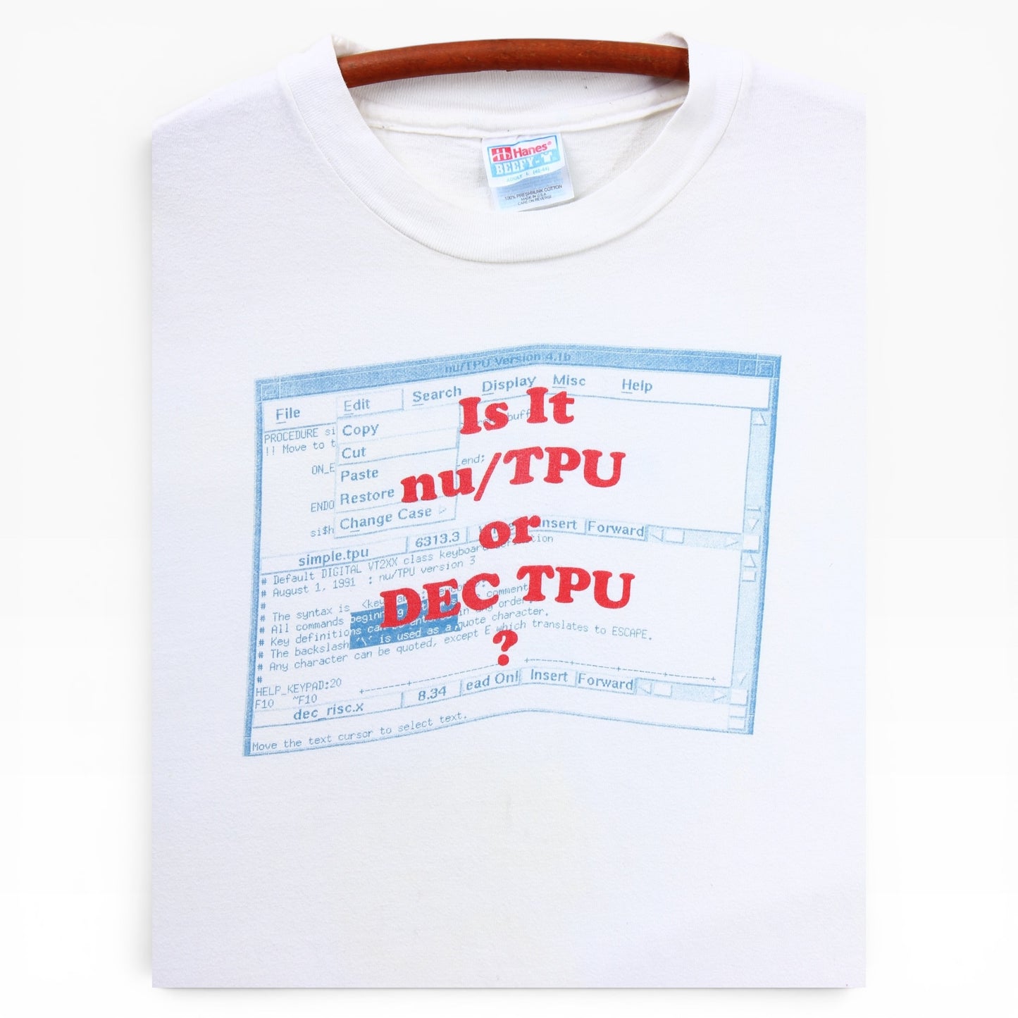 90s a soft nu/tpu tee large
