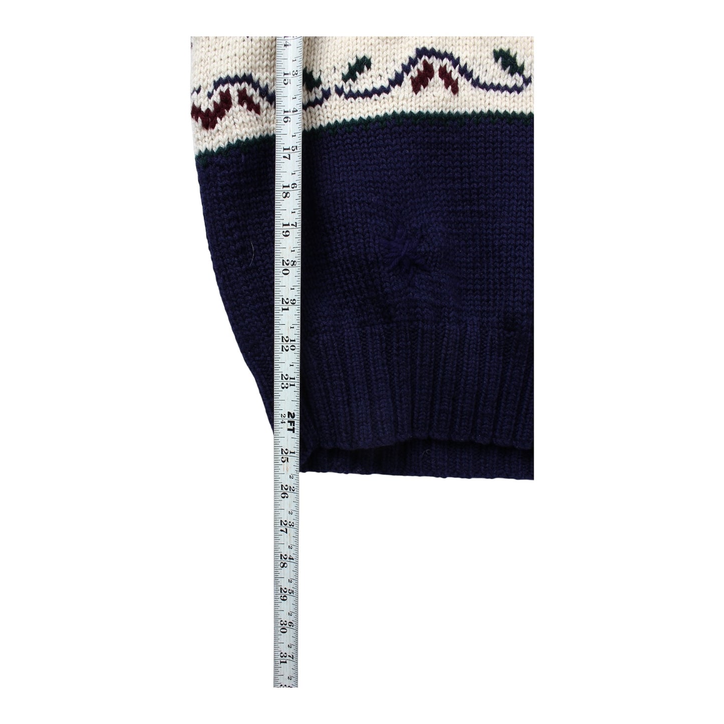 90s Polo Ralph Lauren wool snowflake shawl sweater XS/S