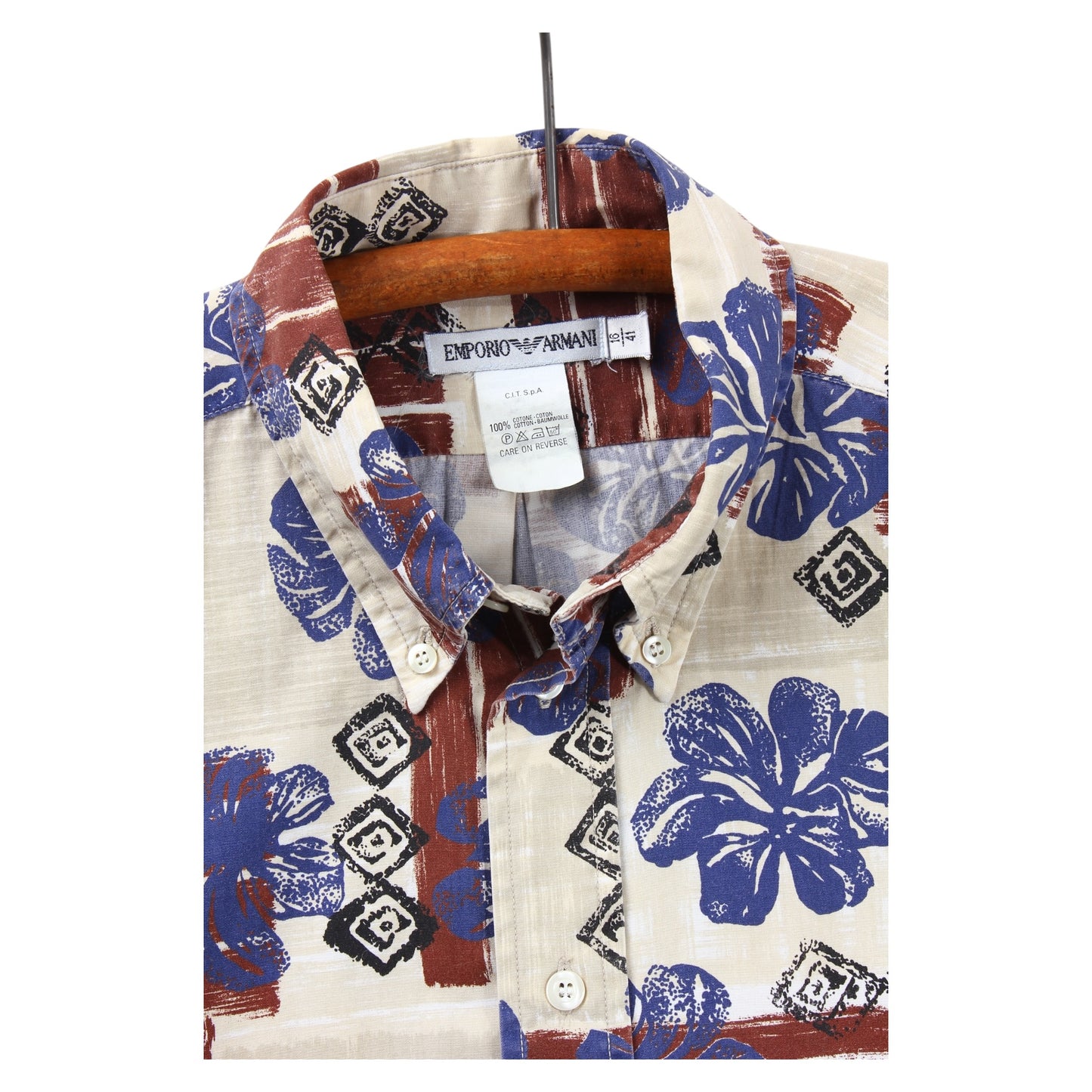 2000s Emporio armani button up shirt large