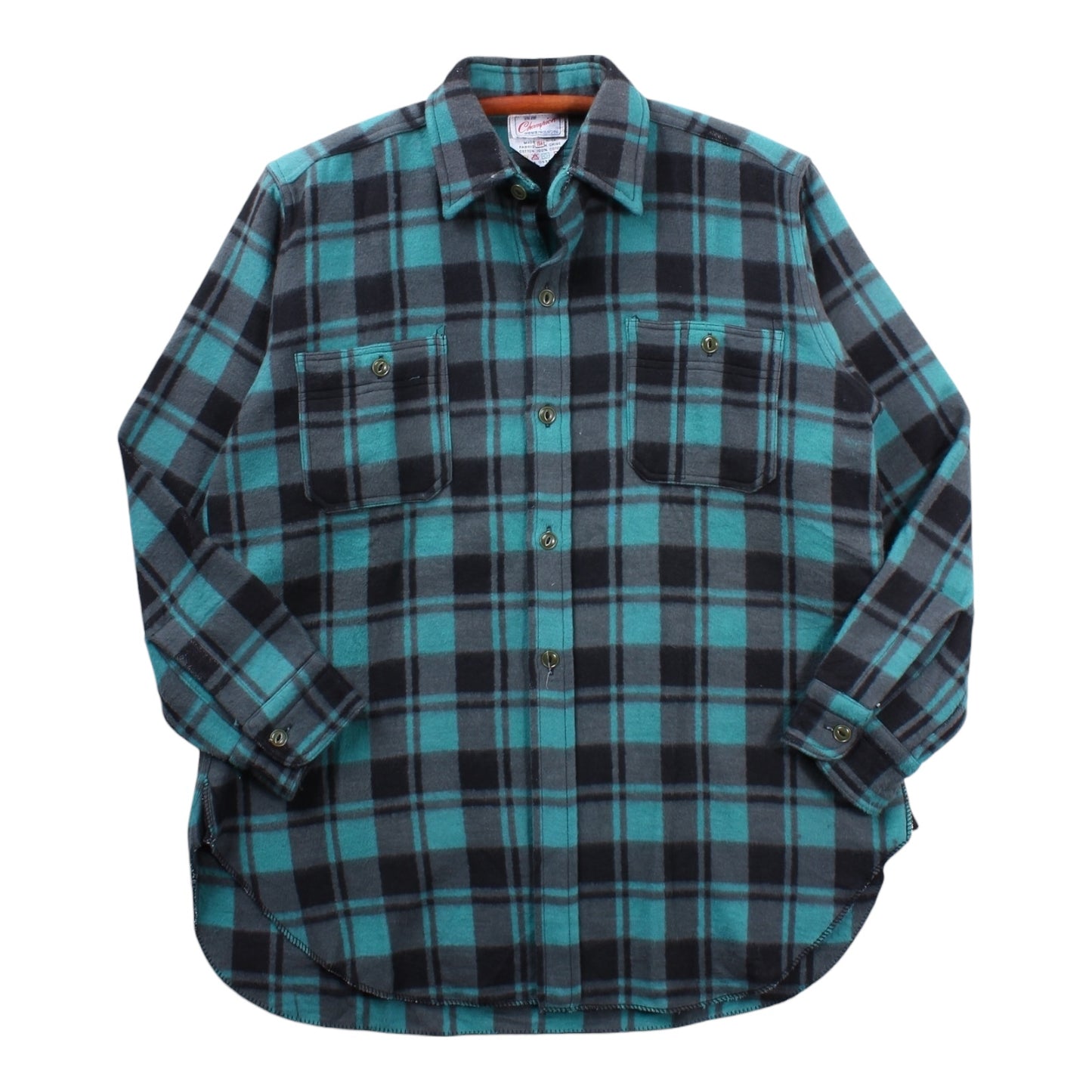 Champion thick button up deadstock large