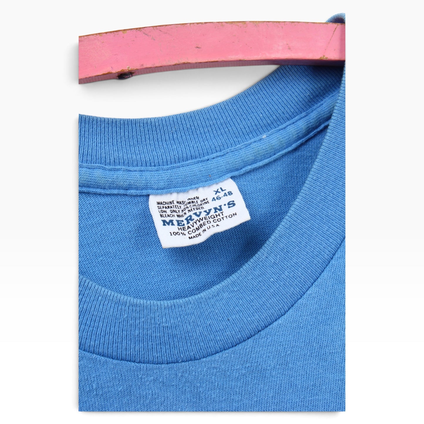 70s Blue pocket tee large
