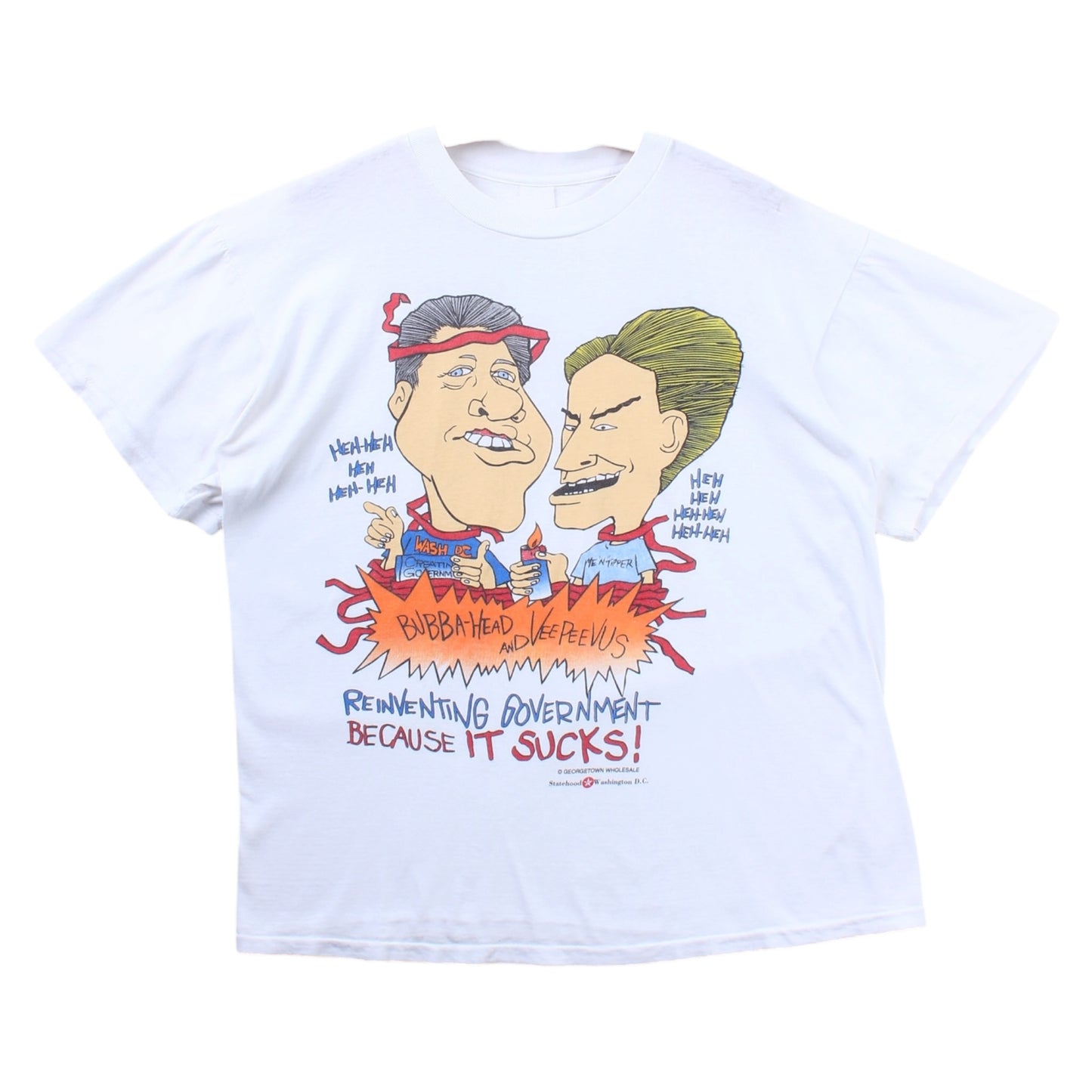 Bill Clinton beavis and butthead tee large