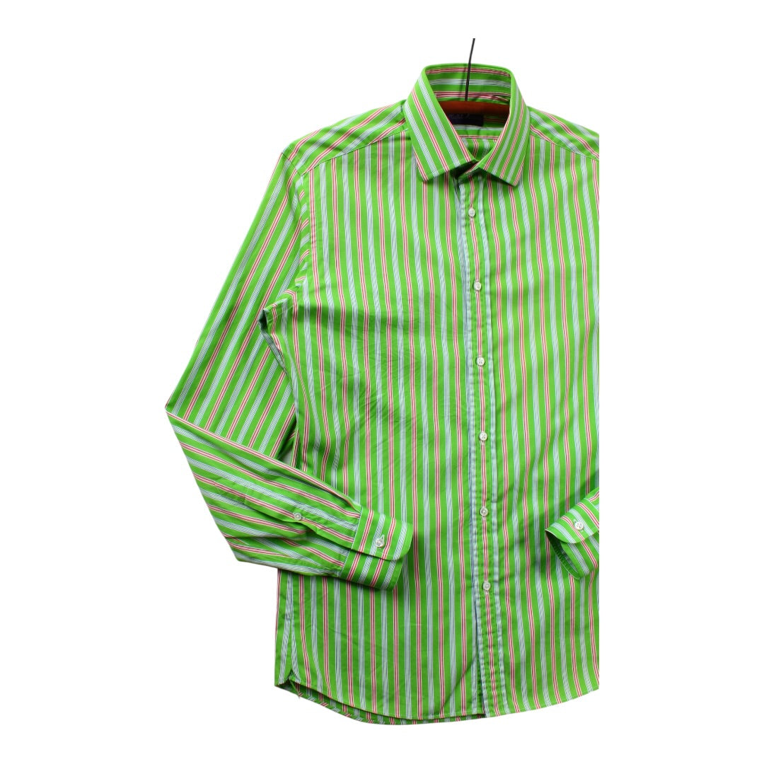 Purple label button up small