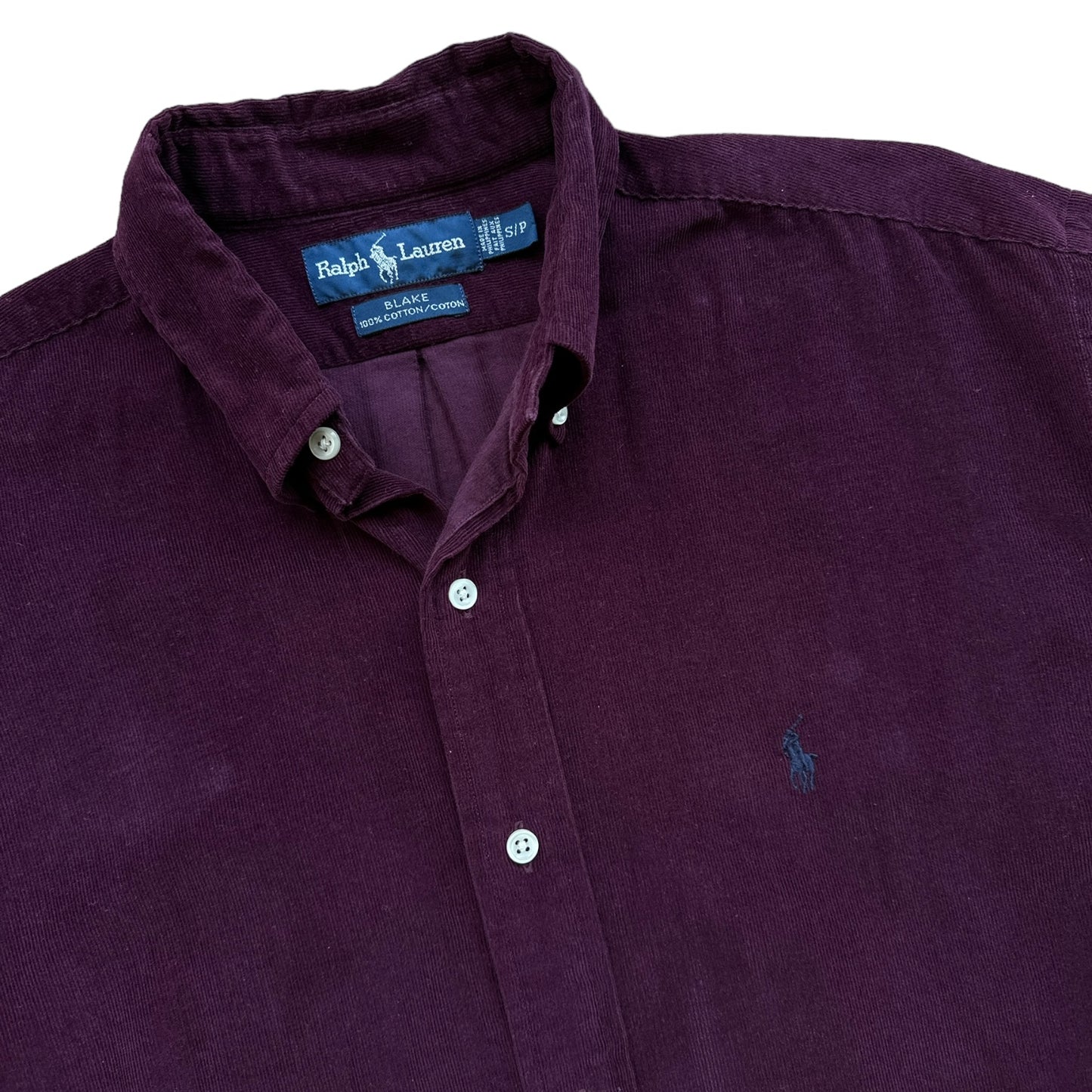 Polo Ralph Lauren corduroy shirt plum Small