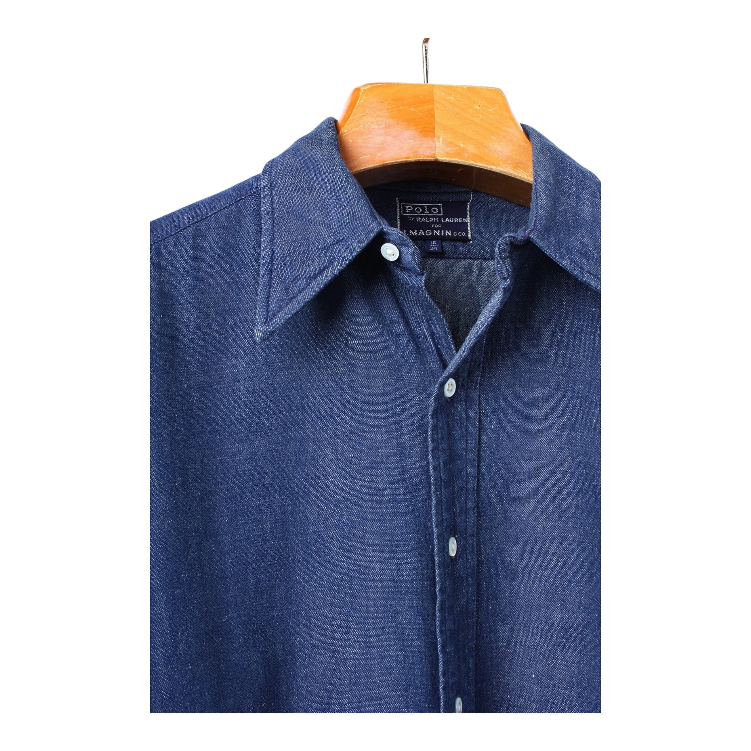 70s Polo Ralph Lauren for i. magnin denim shirt large – Vintage